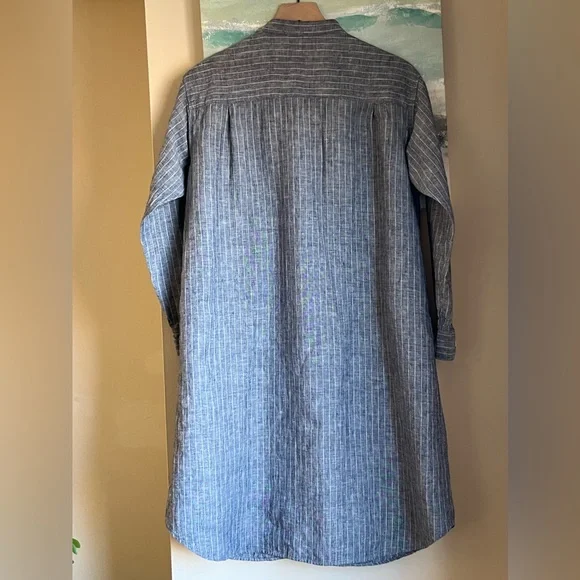 Muji Linen Shirt Dress - Picture 5 of 7